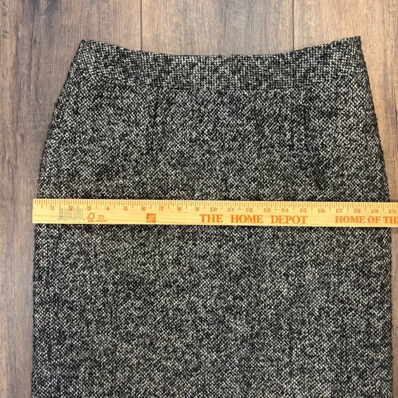 Coldwater Creek VTG Womens Tweed Shimmery Pencil Skirt P12 Academia Preppy Goth - Picture 8 of 9